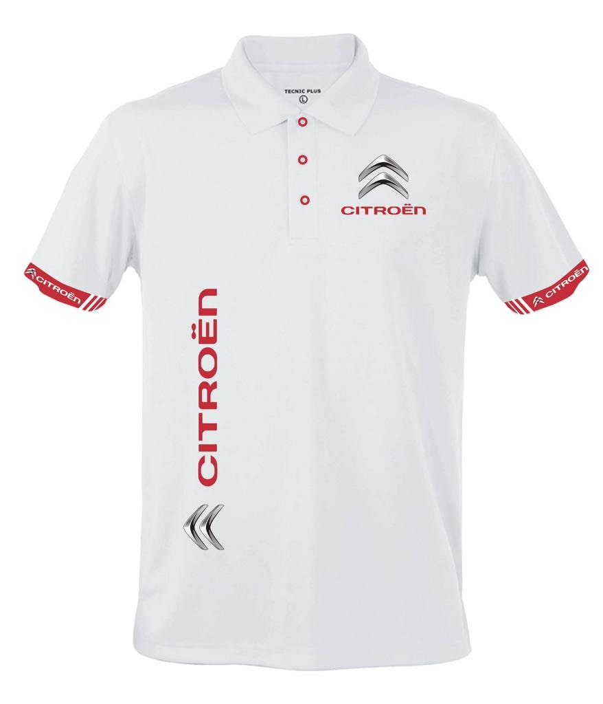 Polo Citroën Racing 100% Polyester Rally WRC, Customized Polo Hoodie Sweatshirt Tshirt