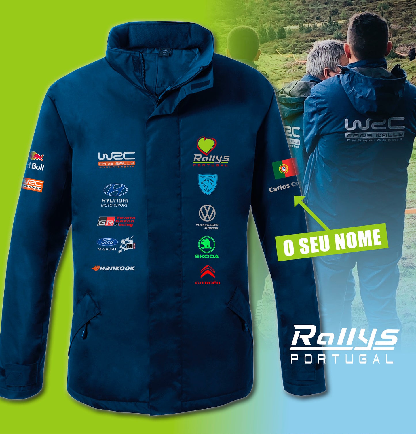 Casaco WRC - CPR personalizado com nome