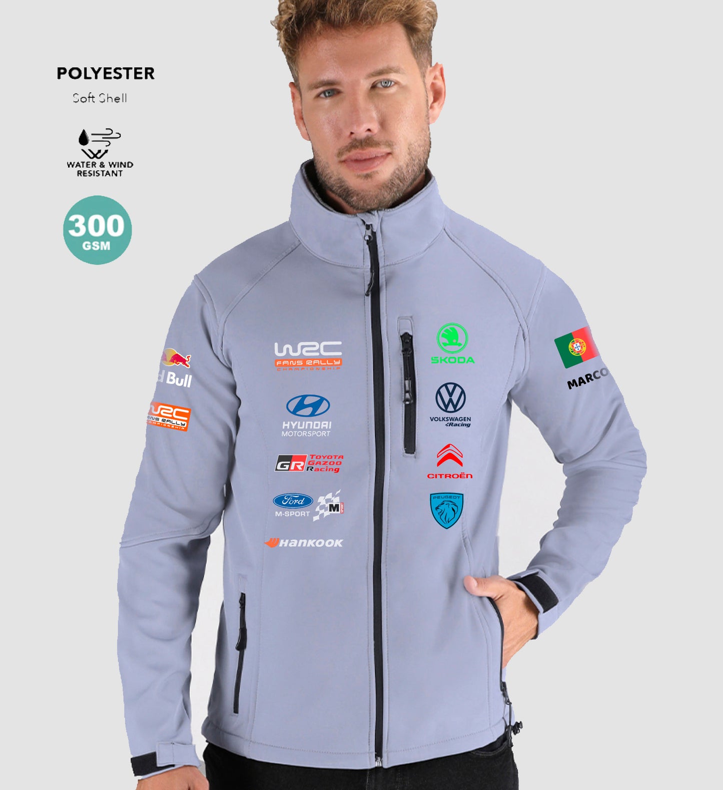 Casaco softshell wrc Fans