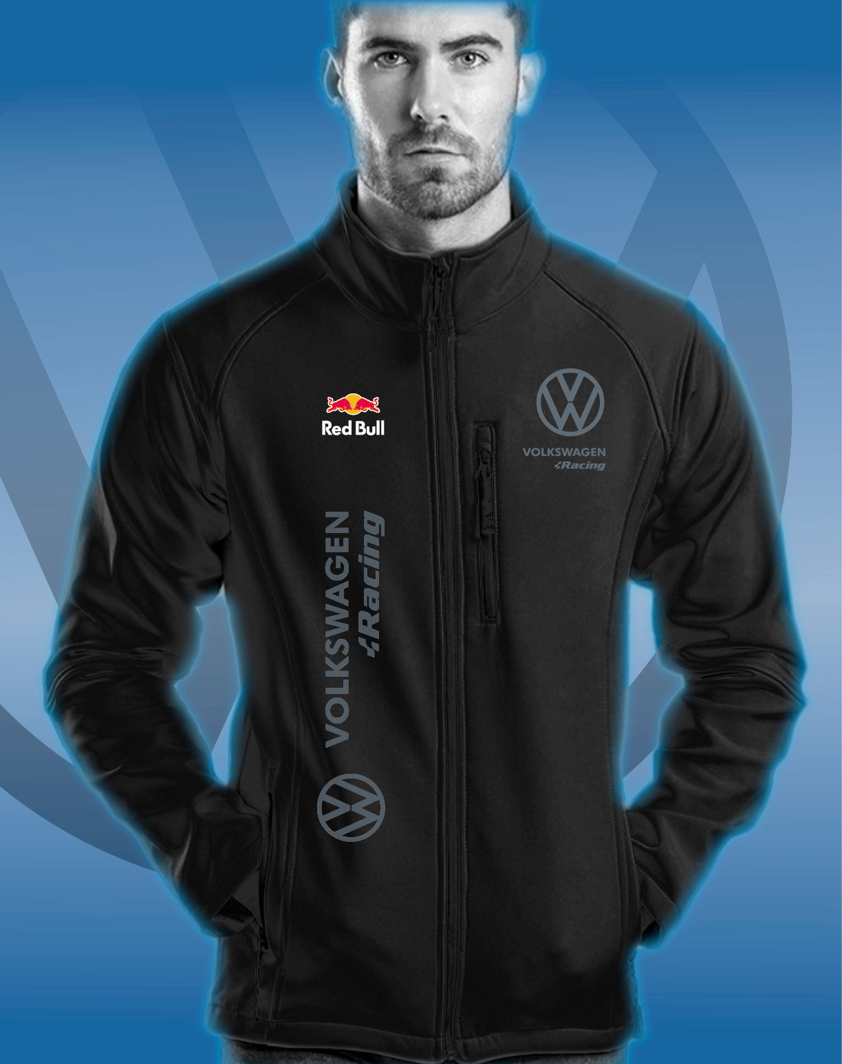 Casaco Softshell Volkswagen Racing Rally WRC TCR WTCR